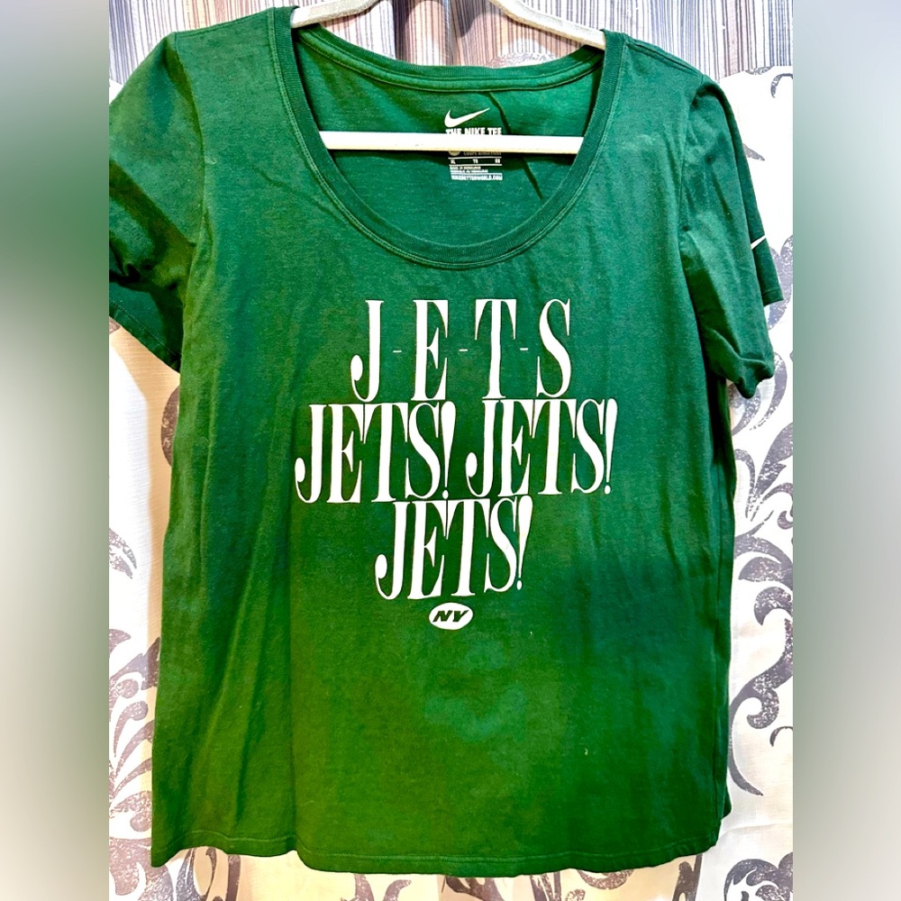 EUC Nike NY Jets Forest Green Athletic Tee Size XL